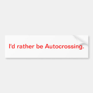 Ich würde eher Autocrossing. sein Autoaufkleber