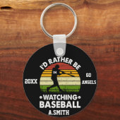 Ich würde eher Baseball beobachten Schlüsselanhänger (Vorderseite)