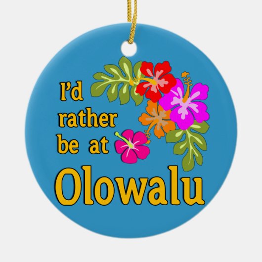 Ich würde eher bei Olowalu Hawaii sein Keramik Ornament (Vorne)