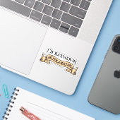 Ich würde eher betrügen aufkleber (Laptop mit iPhone)