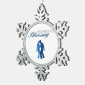 Ich würde eher Bluesing sein Schneeflocken Zinn-Ornament (Rechts)