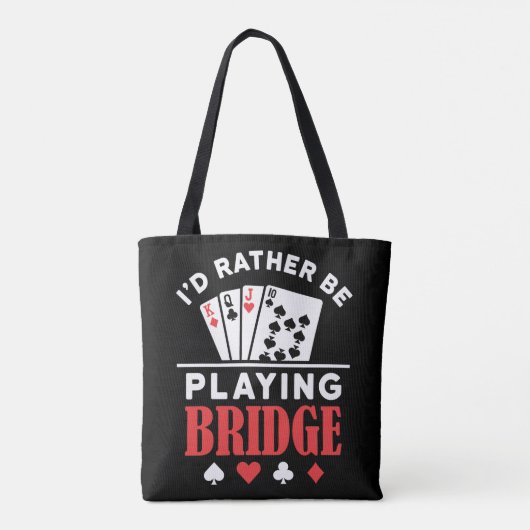 Ich würde eher Bridge spielen Tasche (Rückseite)