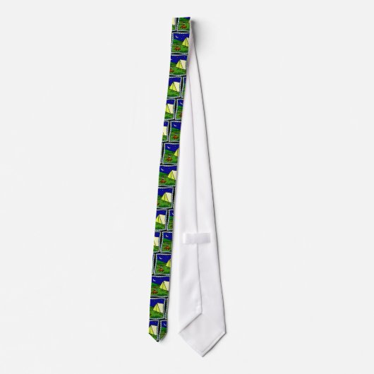 Ich würde EHER CAMPING SEIN Krawatte (Rückseite)