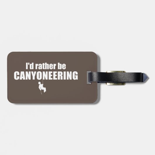 Ich würde eher Canyoneering sein Gepäckanhänger (Rückseite horizontal)