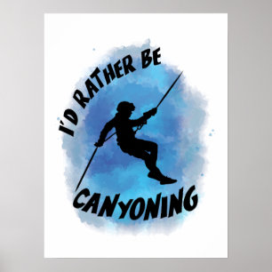 Ich würde eher Canyoning Canyoneer Vintag sein Poster