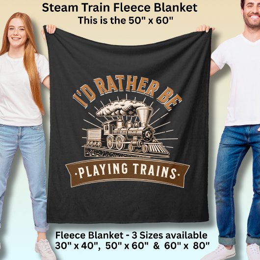 Ich würde eher Dampfzüge-Eisenbahn-Motor spielen Fleecedecke