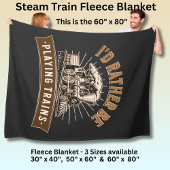 Ich würde eher Dampfzüge-Eisenbahn-Motor spielen Fleecedecke