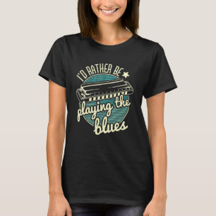 Ich würde eher die Blues Harmonica Player H spiele T-Shirt