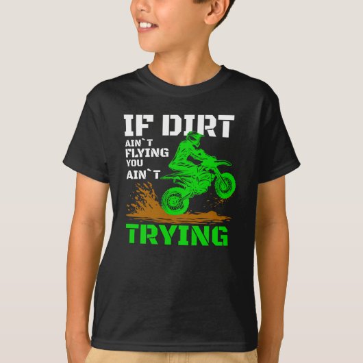 Ich würde eher Dirt-Bike-Reiter fahren T-Shirt (Vorderseite)