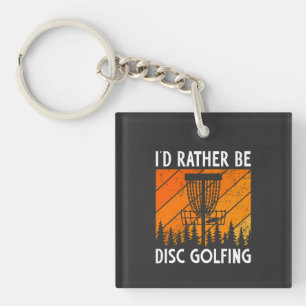 Ich würde eher "Disk Golfing Retro Disk Golf" spie Schlüsselanhänger