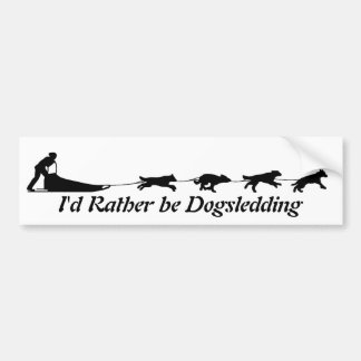Ich würde eher Dogsledding Autoaufkleber sein