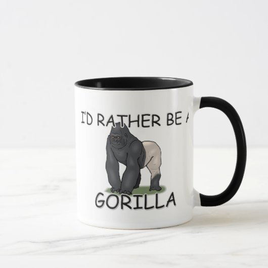 Ich würde eher ein Gorilla sein Tasse (Rechts)