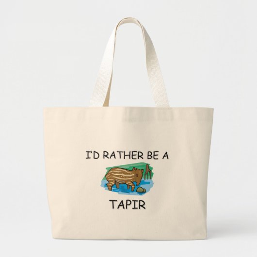 Ich würde eher ein Tapir sein Jumbo Stoffbeutel (Vorne)