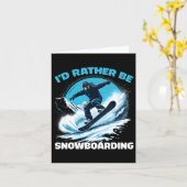 Ich würde eher Extremwintersport fahren Karte (Gelbe Blume)