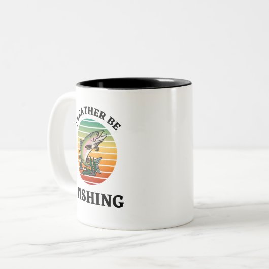 Ich würde eher fischen. Fischer, Außenstehende Zweifarbige Tasse (Vorderseite Links)