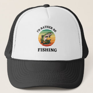 Ich würde eher fischen. Fischer, Sportler, Fische Truckerkappe