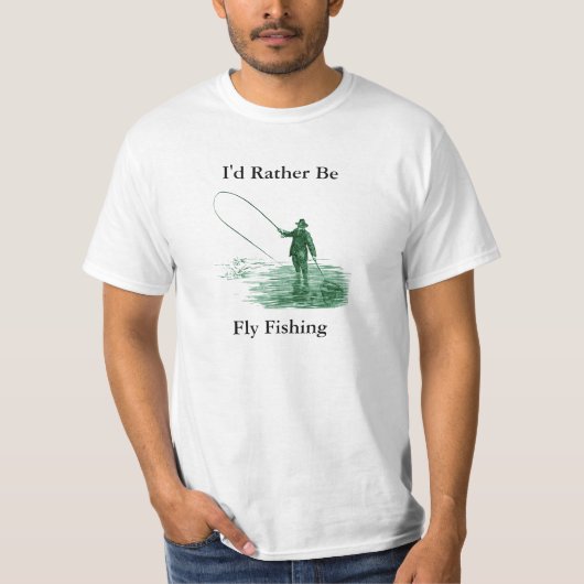 Ich würde eher Fliegen-Fischen sein T-Shirt (Vorderseite)