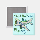 Ich würde eher fliegen magnet (Vorderseite/Rückseite)