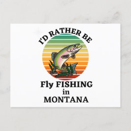Ich würde eher Fliegenfischen in Montana. Outdoors Postkarte