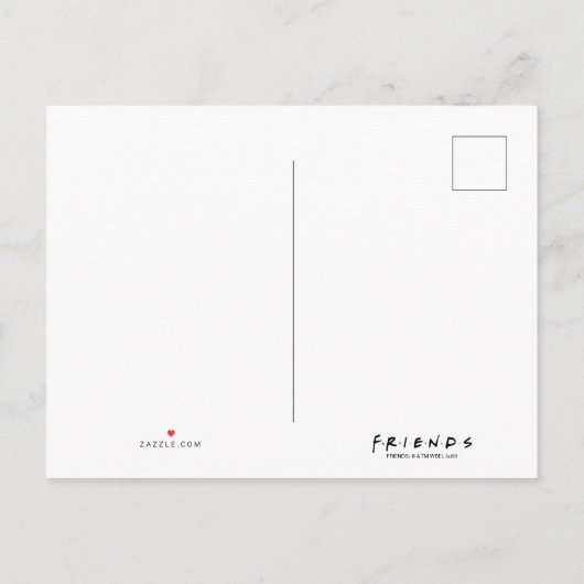 Ich würde eher FRIENDS™ Script 2 gucken Einladungspostkarte (Rückseite)