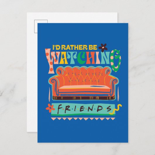 Ich würde eher FRIENDS™ Vibrant Grapic beobachten Postkarte (Vorne/Hinten)