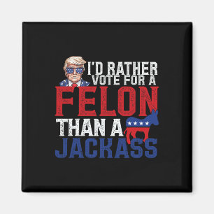 Ich würde eher für einen Felon stimmen als für ein Magnet