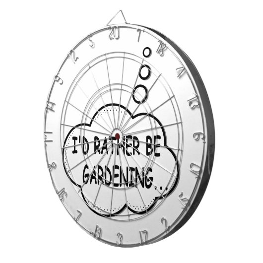 Ich würde eher Gartenarbeit machen Dartscheibe (Vorderseite rechts)