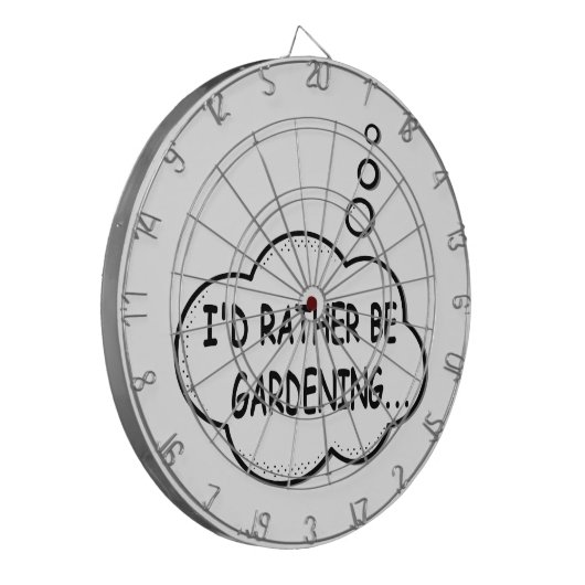 Ich würde eher Gartenarbeit machen Dartscheibe (Vorderseite Links)