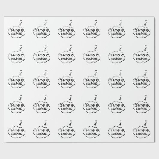 Ich würde eher Gartenarbeit machen Geschenkpapier (Flach)