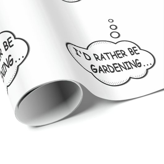 Ich würde eher Gartenarbeit machen Geschenkpapier (Rolleneckpunkt)