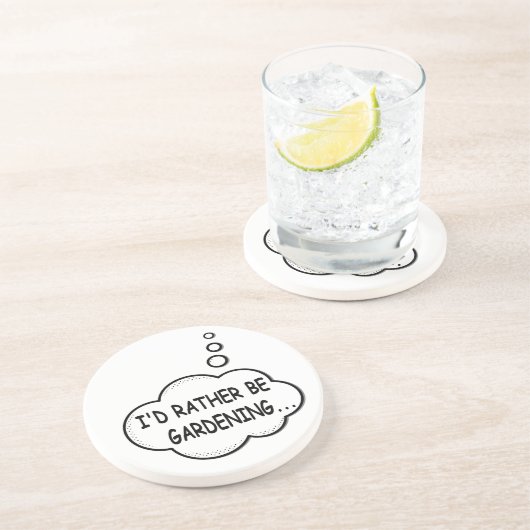 Ich würde eher Gartenarbeit machen Getränkeuntersetzer (Seite)