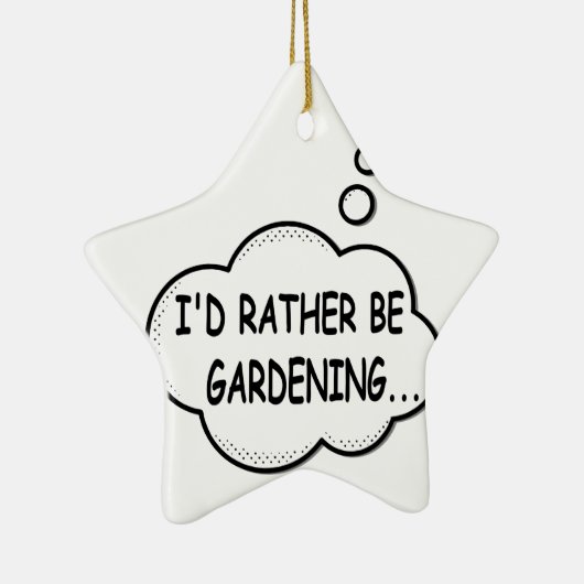 Ich würde eher Gartenarbeit machen Keramik Ornament (Rechts)