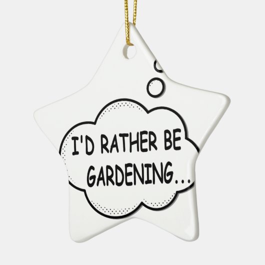 Ich würde eher Gartenarbeit machen Keramik Ornament (Links)