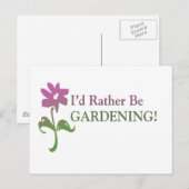Ich würde eher Gartenarbeit machen Postkarte (Vorne/Hinten)