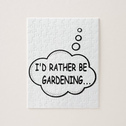 Ich würde eher Gartenarbeit machen Puzzle (Vertikal)