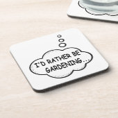 Ich würde eher Gartenarbeit machen Untersetzer (Linke Seite)