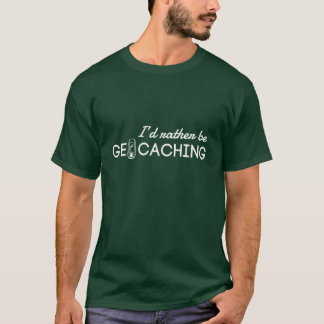Ich würde eher Geocaching sein T-Shirt