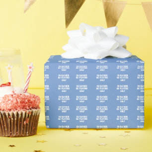 Ich würde eher Geschenkwrap spielen - Blau & Weiß Geschenkpapier