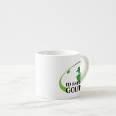 Ich würde eher Golf Golfspieler Golf Modernes Ange Espressotasse (Vorderseite Rechts)