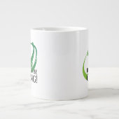 Ich würde eher Golf Golfspieler Golf Modernes Ange Jumbo-Tasse (Vorderseite)