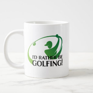 Ich würde eher Golf Golfspieler Golf Modernes Ange Jumbo-Tasse