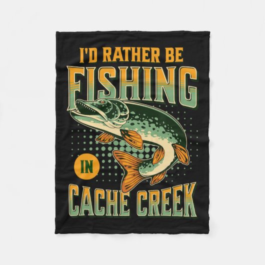 Ich würde eher im Cache-Bach fischen Fleecedecke (Vorderseite)