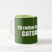 Ich würde eher im Catskills sein Zweifarbige Tasse (Vorderseite Links)