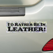 Ich würde eher im Leder - Autoaufkleber sein (Auf Auto)