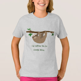 Ich würde eher in Costa Rica sein, personalisiert T-Shirt