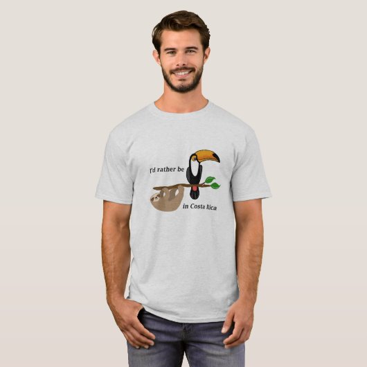 Ich würde eher in Costa Rica sein, toucan und in T-Shirt (Vorne ganz)