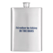 Ich würde eher in den Adirondacks wandern Flachmann (Vorderseite)