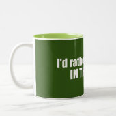Ich würde eher in den Adirondacks wandern Zweifarbige Tasse (Links)
