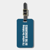 Ich würde eher in den Berkshires wandern Gepäckanhänger (Vorderseite vertikal)