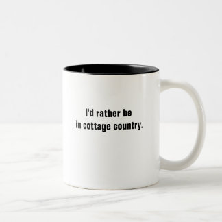 Ich würde eher in der Hütten-Land-Kaffee-Tasse Zweifarbige Tasse